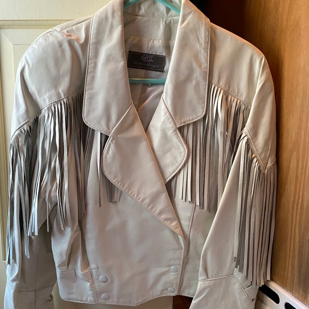 GIII vintage leather Moto jacket